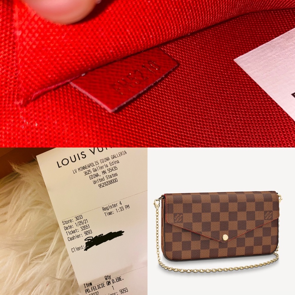 SOLD!!!!! Louis Vuitton Felicie Ebene pochette bag - Picture 2 of 15